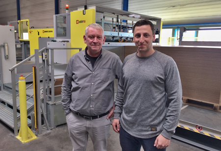 Jan Meulenbeld, owner of Kroon Packaging, with Jan Čech, Sales Manager at Solarco